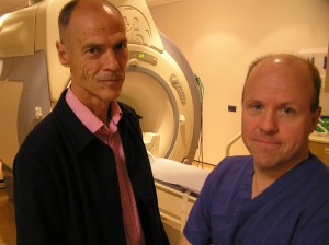Patient John Milnes and Supt Radiographer Anthony Mcintyre who feature on the MRI patient information video