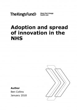 Adoption and spread of innovation report cover